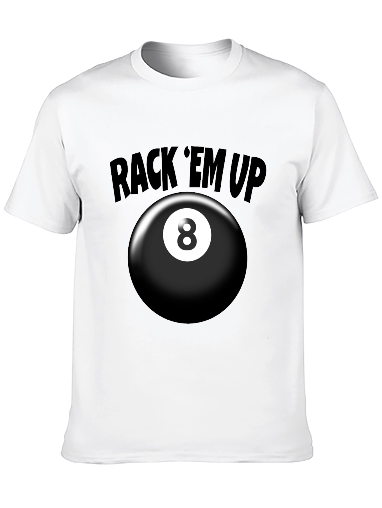 Rack Em Up 8 Ball Graphic T-Shirt