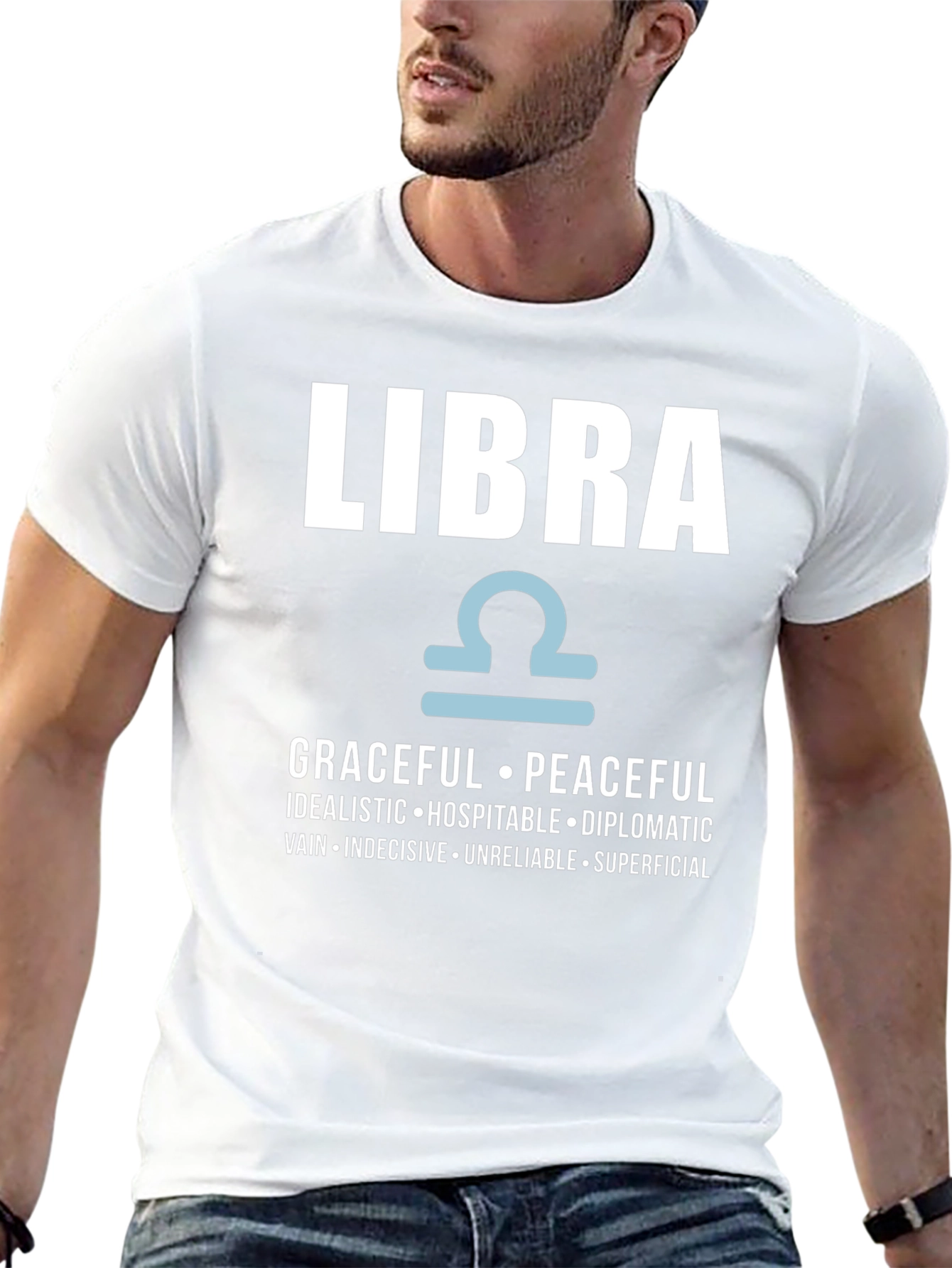 Libra Zodiac T-Shirt Graceful Peaceful Tee