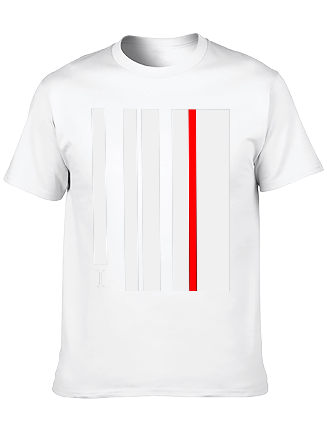Modern Stripe Tee - Black Graphic Print Shirt