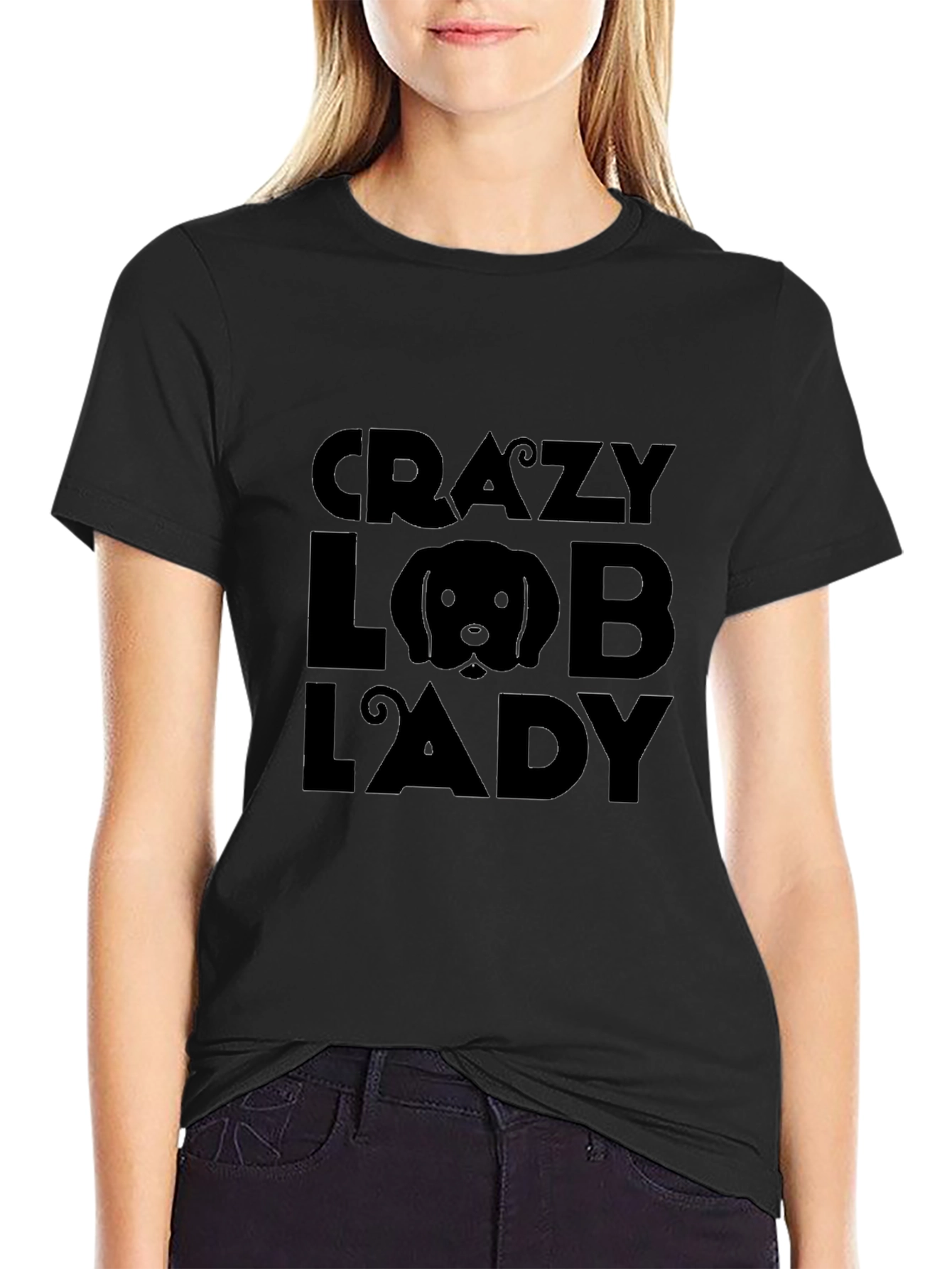 Crazy Lob Lady T-Shirt - Funny Dog Lover Tee