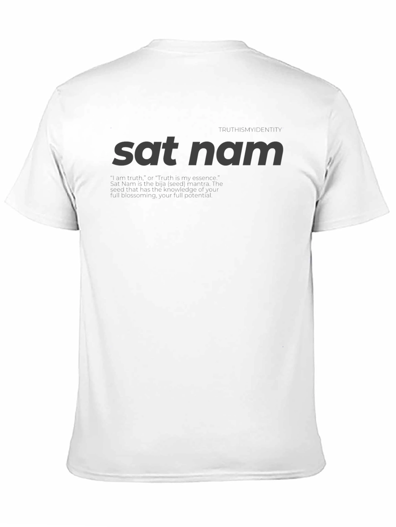 Sat Nam T-Shirt - Truth is My Identity