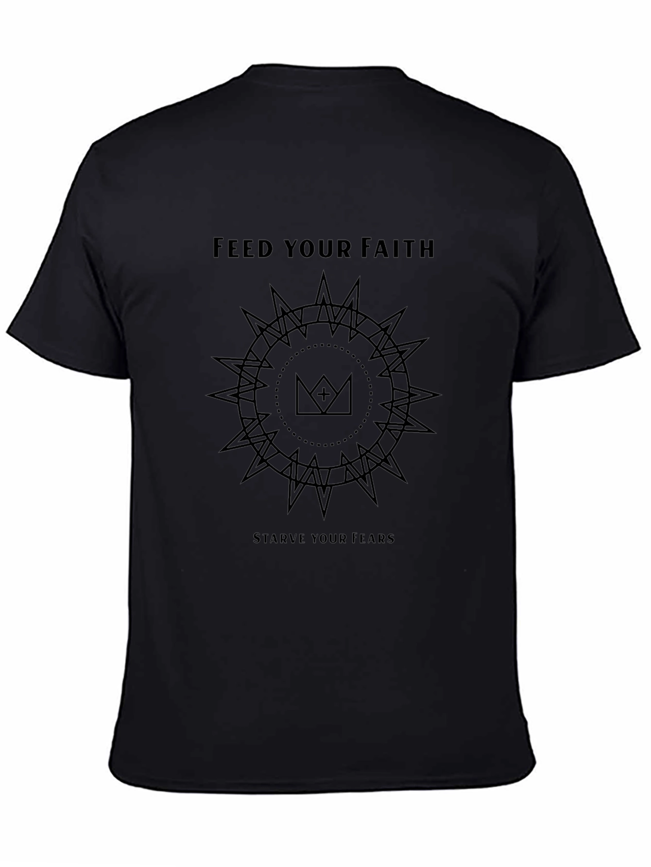 Faith Over Fear Graphic Tee - Black