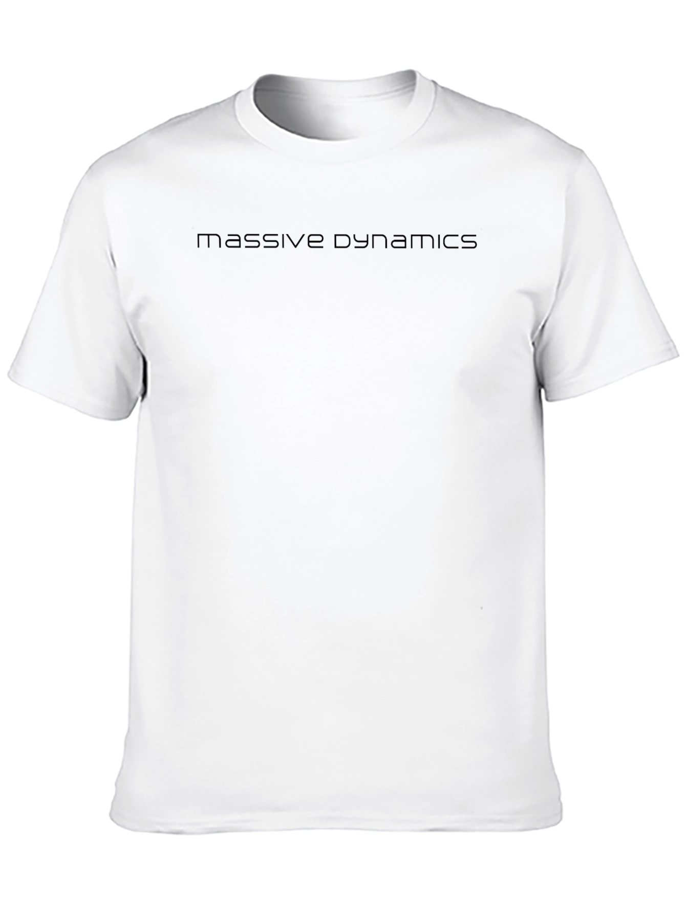 Massive Dynamics Black Crew Neck T-Shirt