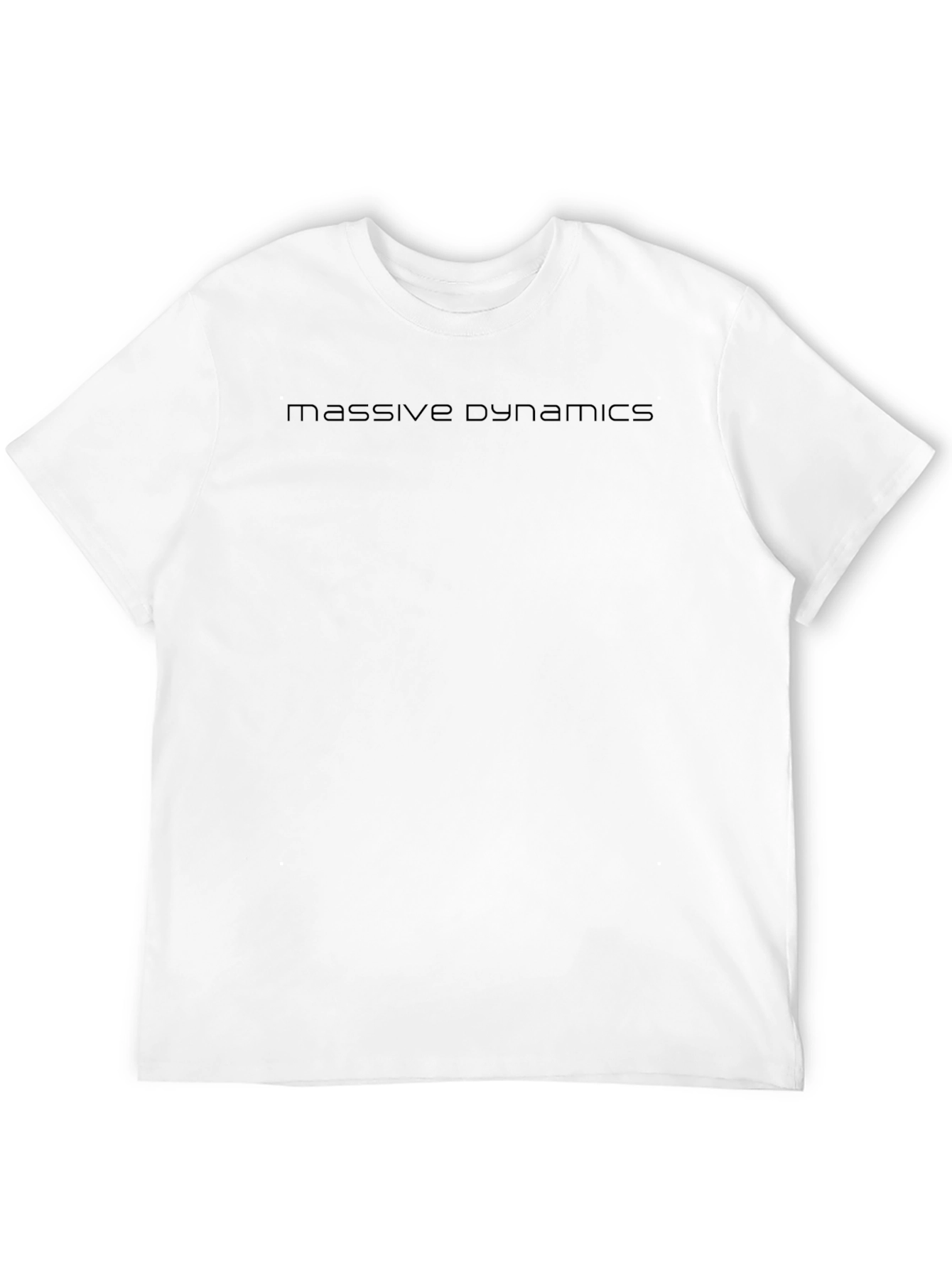 Massive Dynamics Black Crew Neck T-Shirt