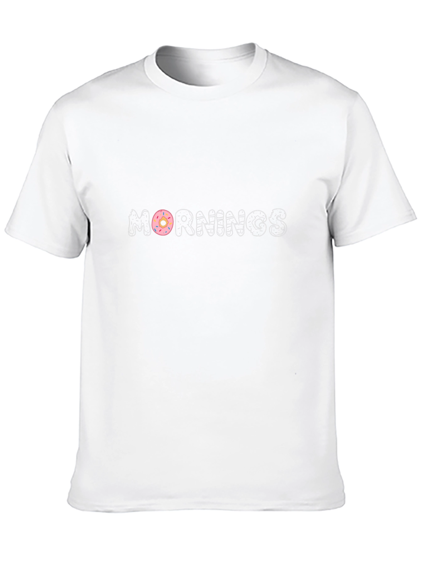 Mornings Donut Graphic Black T-Shirt