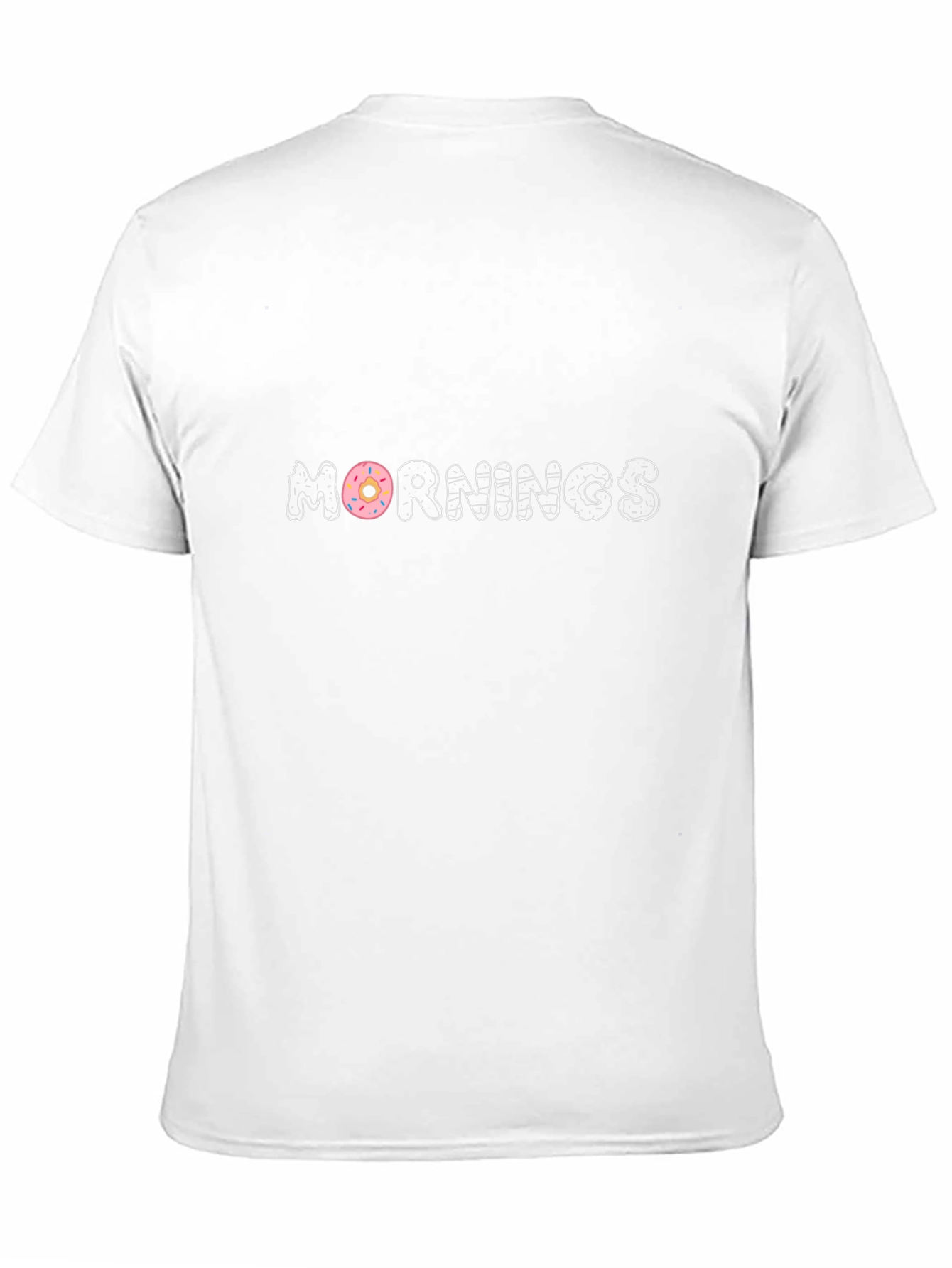 Mornings Donut Graphic Black T-Shirt