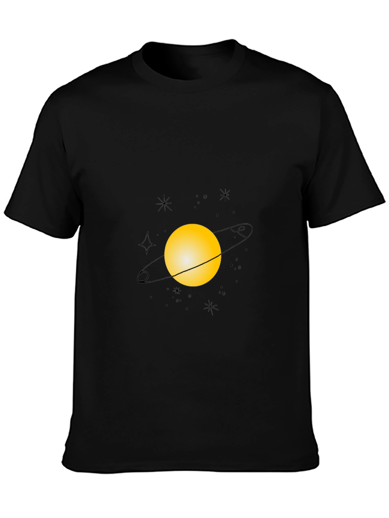 Planet Graphic Black T-Shirt