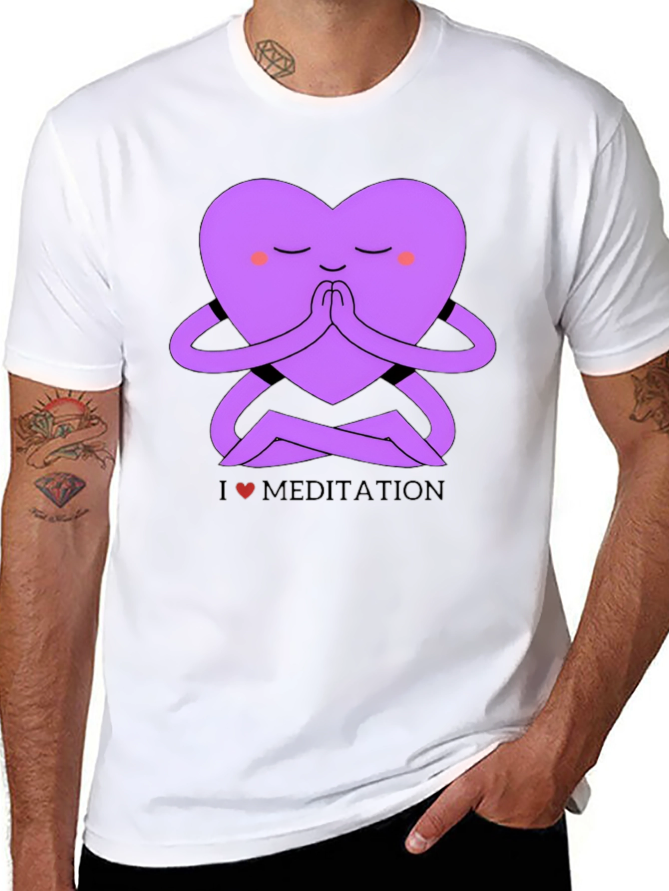 I Love Meditation Graphic T-Shirt