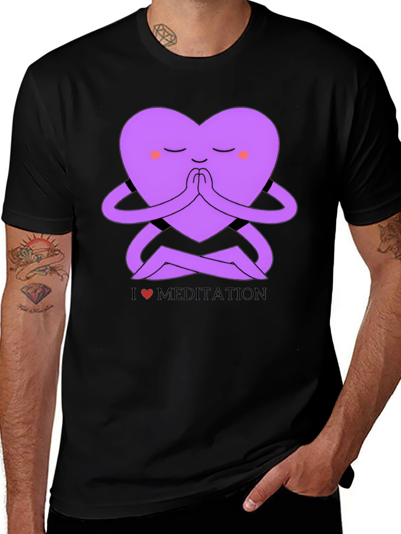 I Love Meditation Graphic T-Shirt