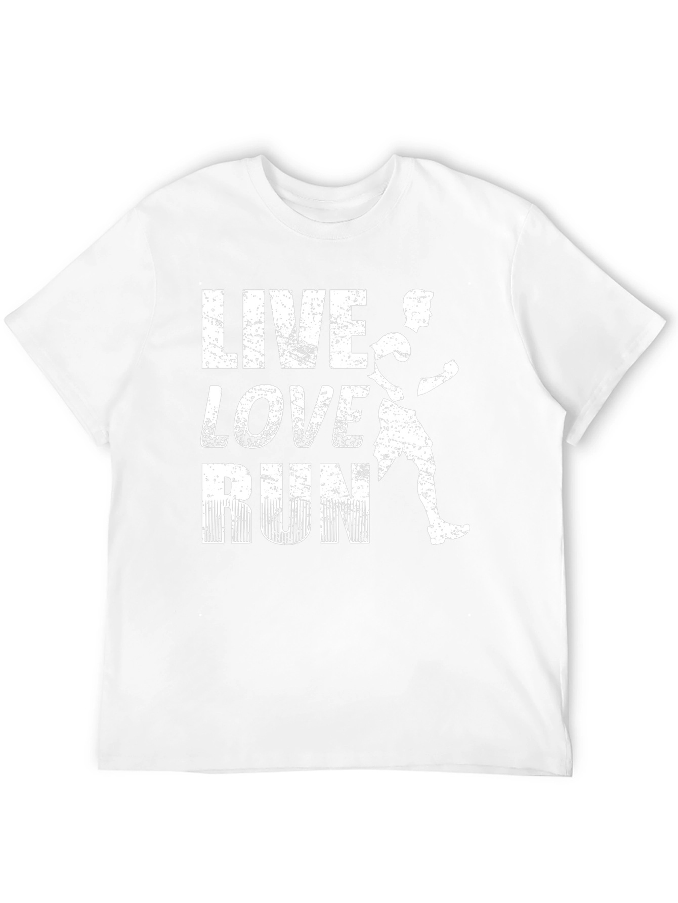 Live Love Run Black Graphic T-Shirt