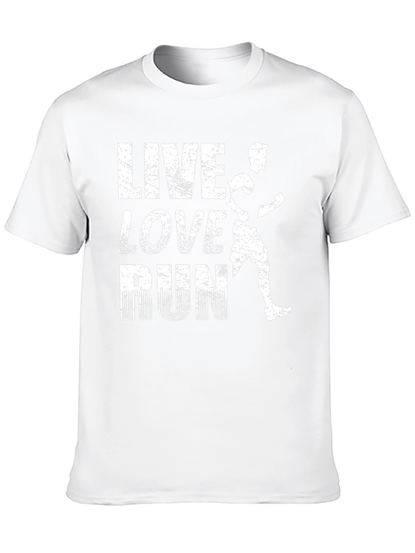 Live Love Run Black Graphic T-Shirt