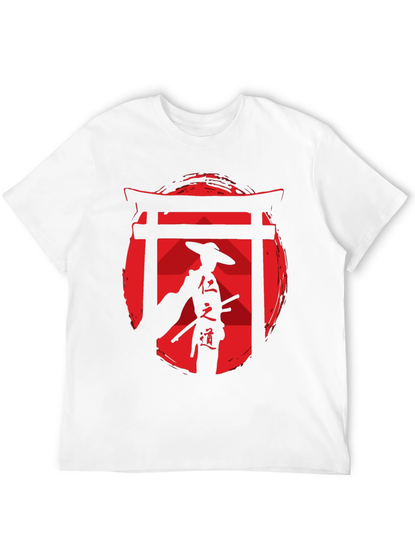 Samurai Graphic Tee - Red Sun Design