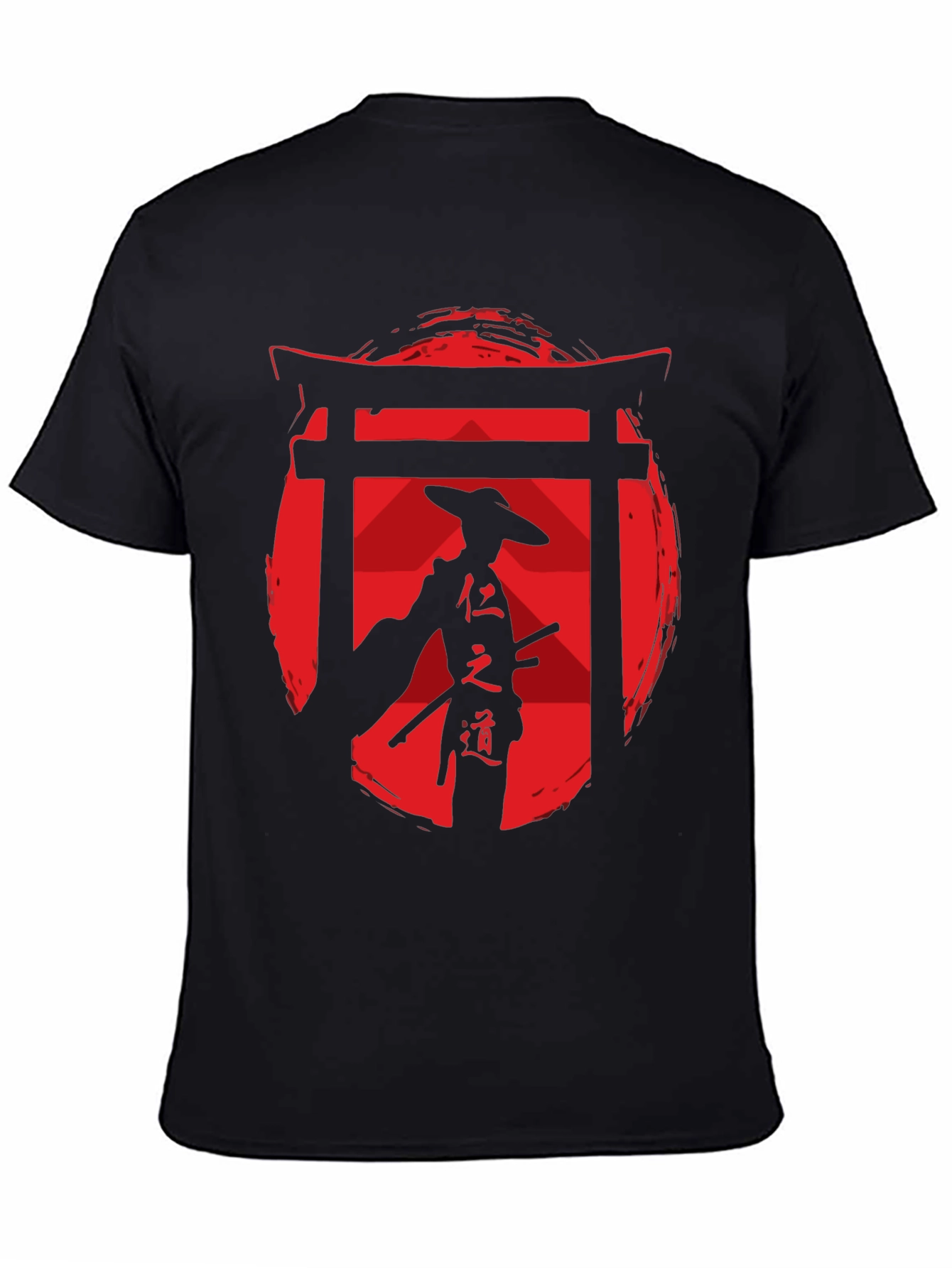 Samurai Graphic Tee - Red Sun Design