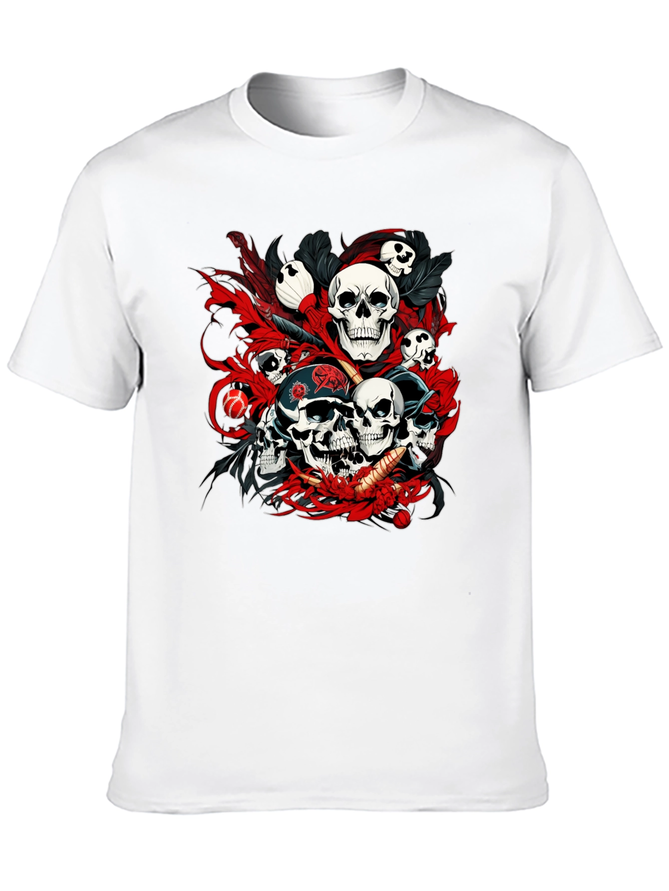 Skull Graphic T-Shirt - Edgy Style