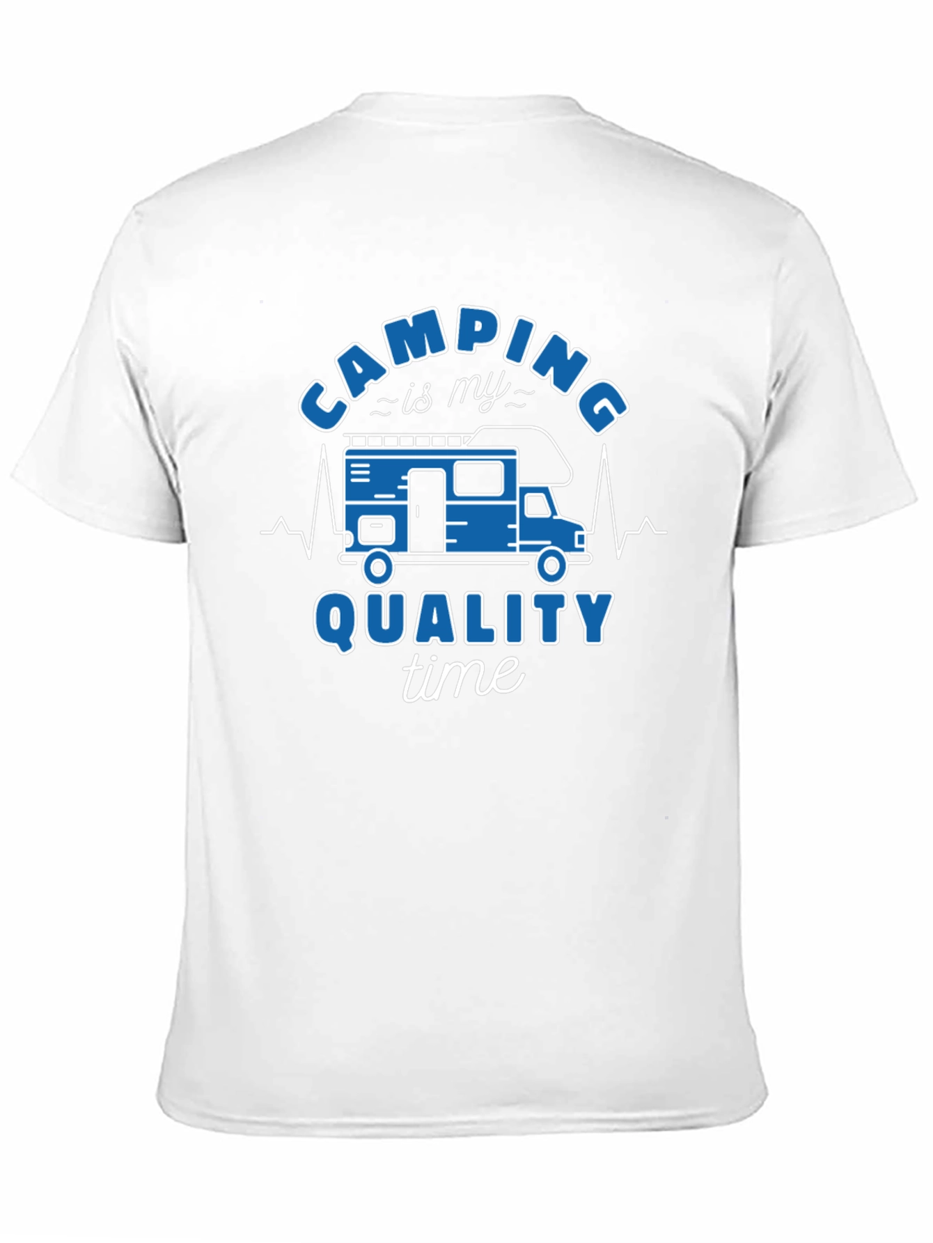 Camping Quality Time Graphic Tee - Black Cotton Shirt