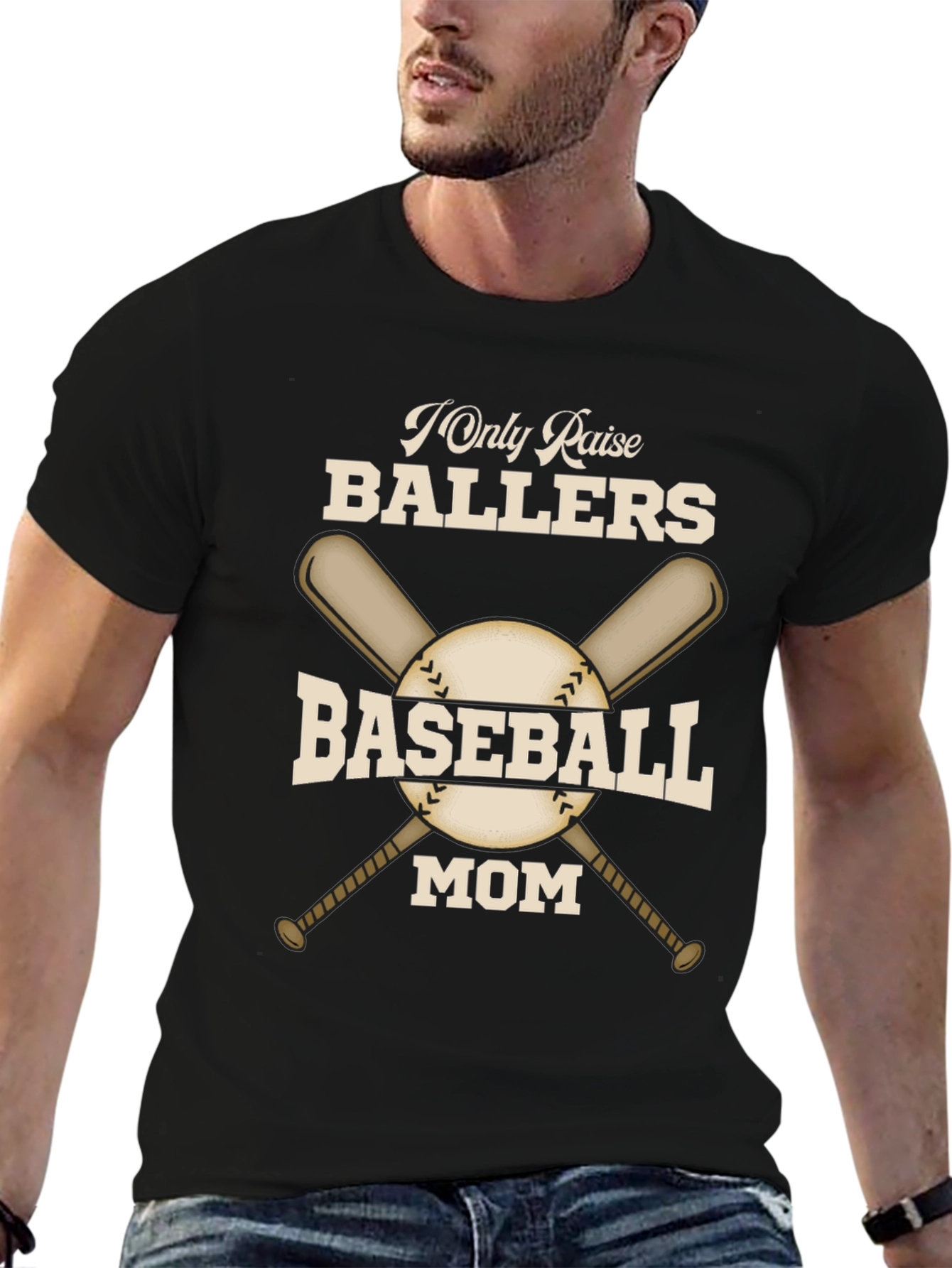 Baseball Mom T-Shirt - Raise Ballers