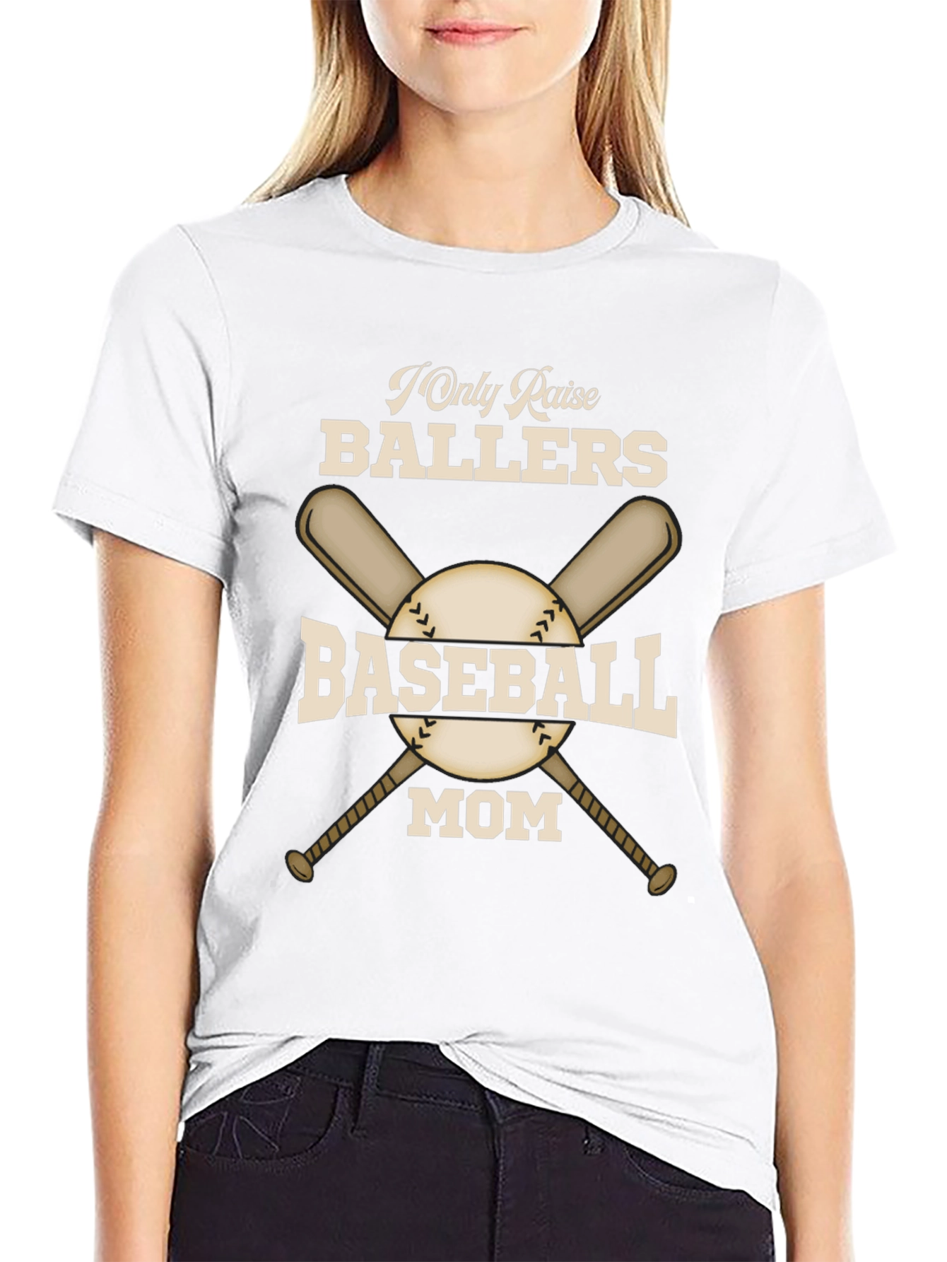 Baseball Mom T-Shirt - Raise Ballers