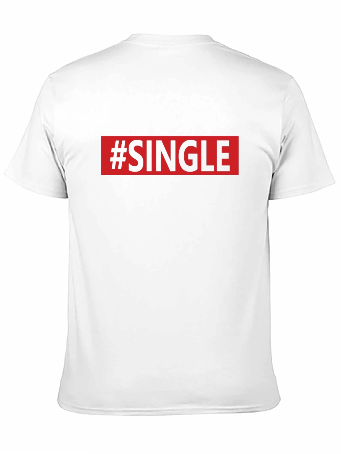 #Single Graphic Print Crew Neck T-Shirt