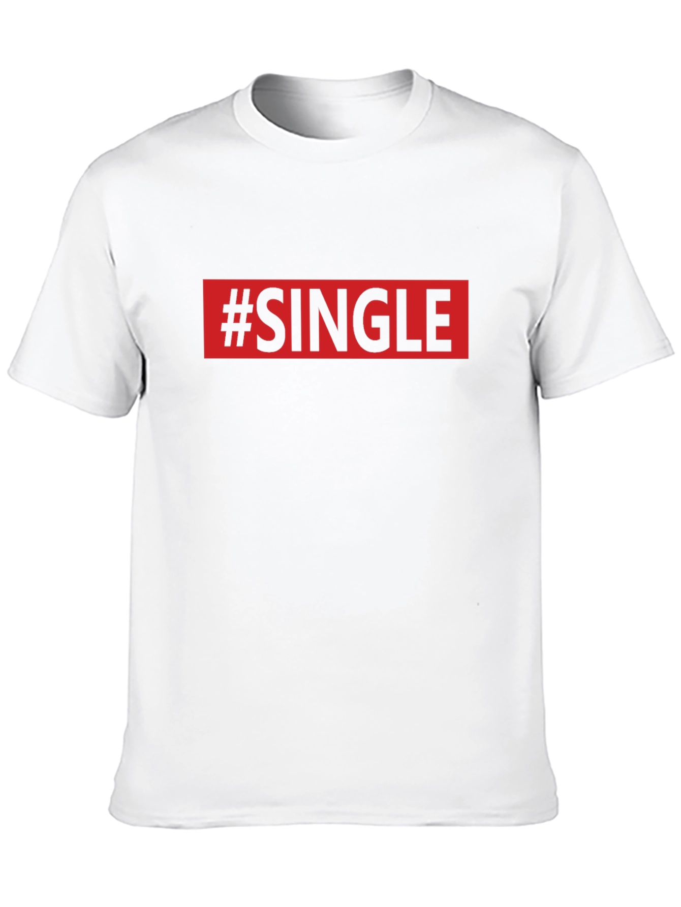 #Single Graphic Print Crew Neck T-Shirt