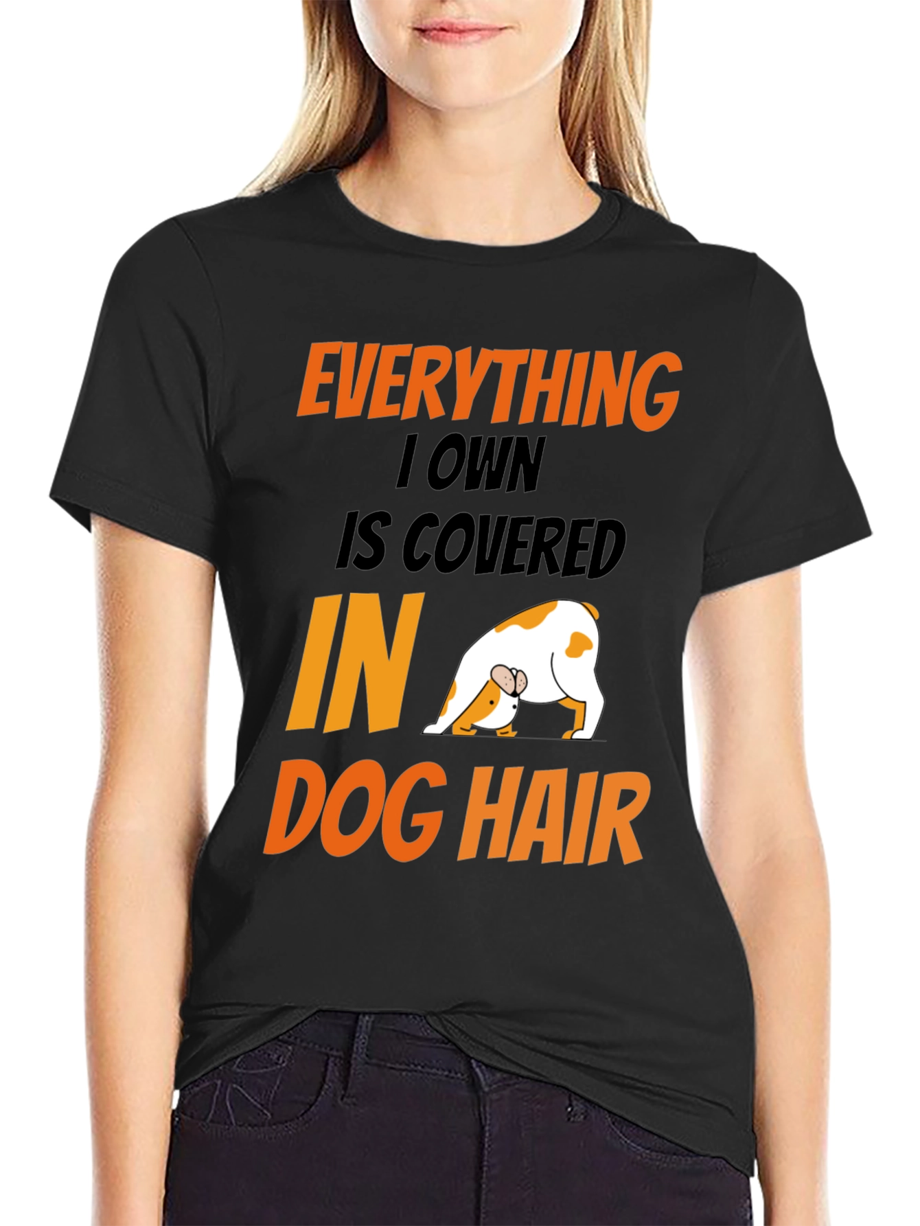 Dog Hair T-Shirt: Funny Dog Lover Tee